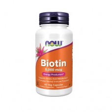NOW Biotin 5000mcg 60 Capsules