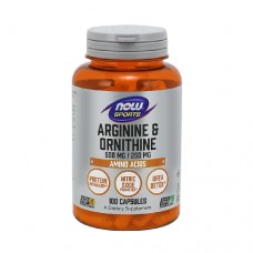 NOW Arginine & Ornithine 100 Veg. Capsules