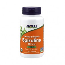 NOW Organic Spirulina 500mg 100 Tablets