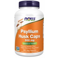 NOW Psyllium Husk 500mg 200 veg. caps.