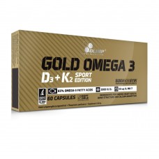 Olimp Gold-Omega 3 D3+K2 Sport Edition Vitamins 60 Capsules
